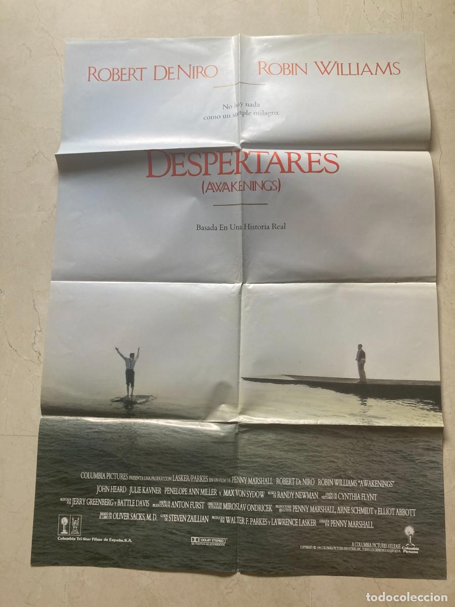 Cine: Cartel cine original DESPERTARES (1990) 70x100 / Robert De Niro - Robin Williams