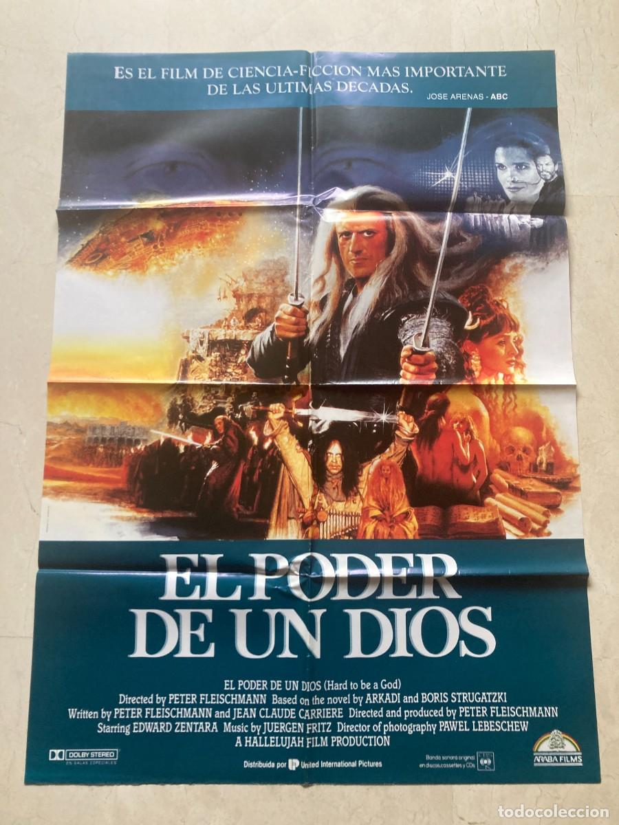 Cine: Cartel cine original EL PODER DE UN DIOS (1989) 70x100 / Peter Fleischmann - Edward Zentara