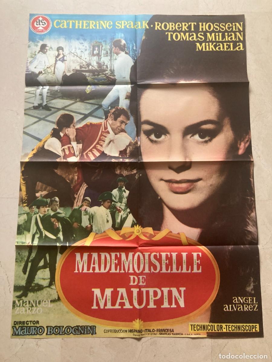 Cine: Cartel cine original MADEMOISELLE DE MAUPIN (1967) 70x100 / Mauro Bolognini - Catherine Spaak