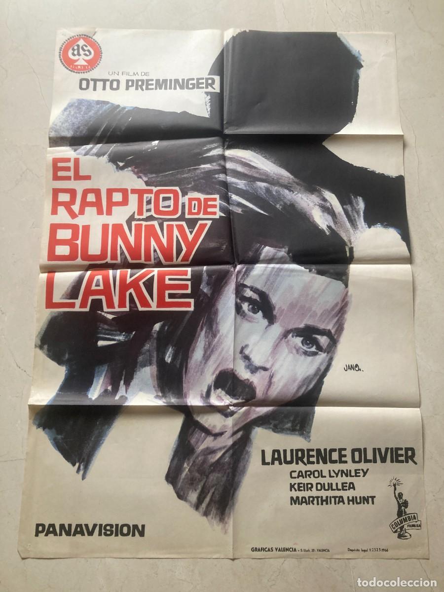 Cine: Cartel cine original EL RAPTO DE BUNNY LAKE (1965) 70x100 / Otto Preminger - Carol Linley / JANO