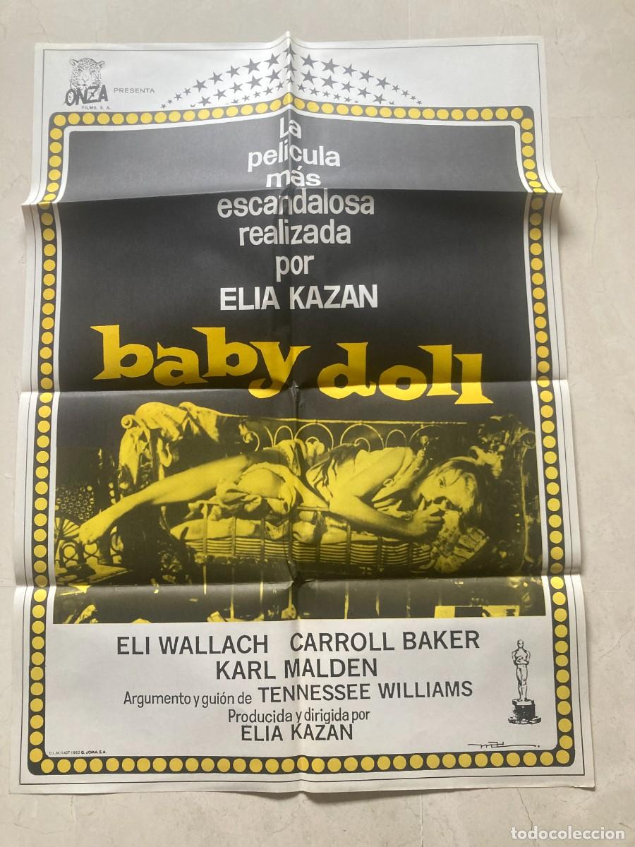 Cine: Cartel cine original BABY DOLL (1956) 70x100 / Elia Kazan - Carroll Baker - Karl Malden