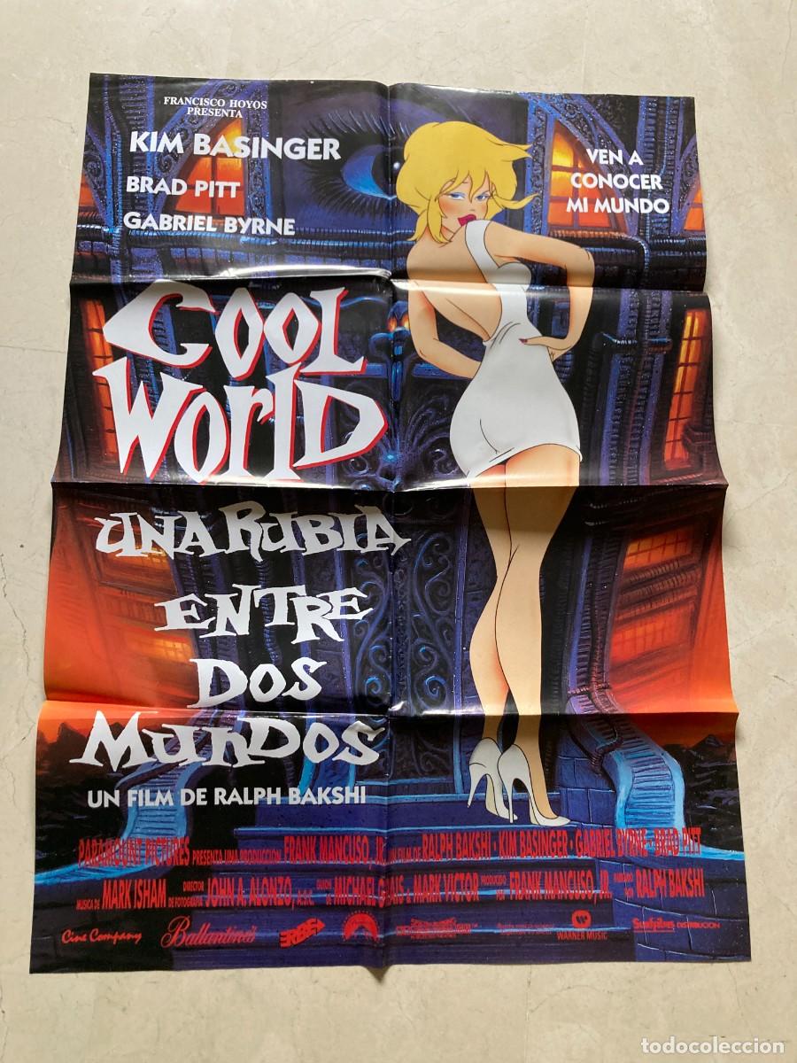 Cine: Cartel cine original COOL WORLD - UNA RUBIA ENTRE DOS MUNDOS - (1992) 70x100 / Kim Basinger