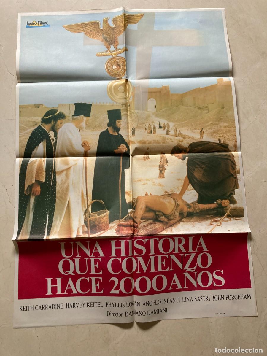 Cine: Cartel cine original UNA HISTORIA QUE COMENZO HACE 2000 A&Ntilde;OS (1986) 70x100 / Harvey Keitel