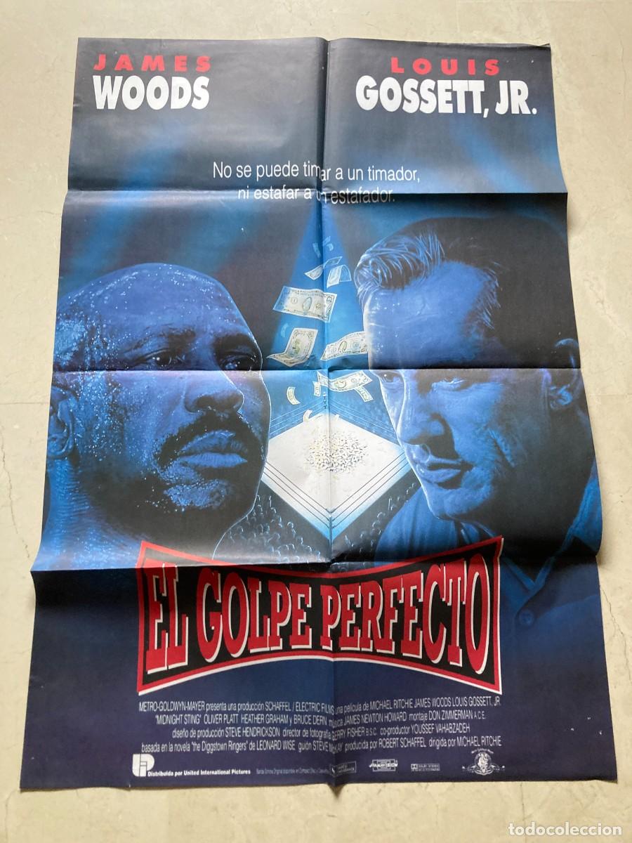 Cine: Cartel cine original EL GOLPE PERFECTO (1992) 70x100 / James Woods - Louis Gossett Jr