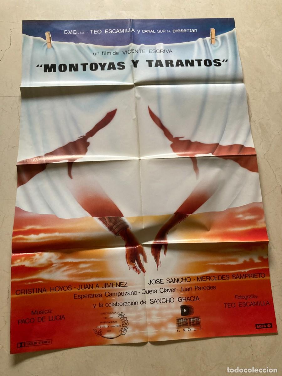 Cine: Cartel cine original MONTOYAS Y TARANTOS (1989) 70x100 / Vicente Escriv&aacute; - Pepe Sancho