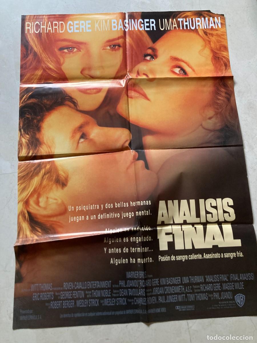Cine: Cartel cine original ANALISIS FINAL (1992) 70x100 / Richard Gere - Kim Basinger