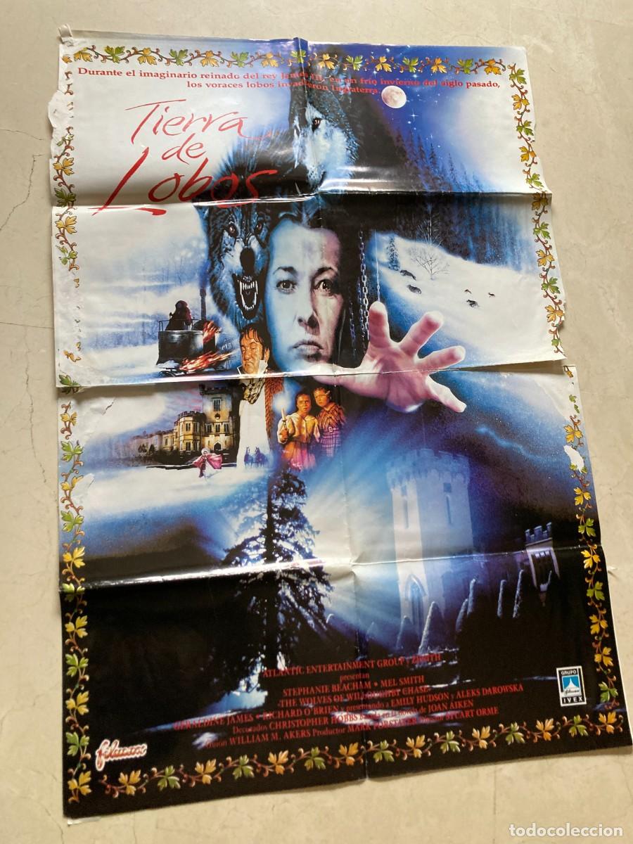 Cine: Cartel cine original TIERRA DE LOBOS (1989) 70x100 / Stephanie Beacham - Mel Smith - Emily Hudson