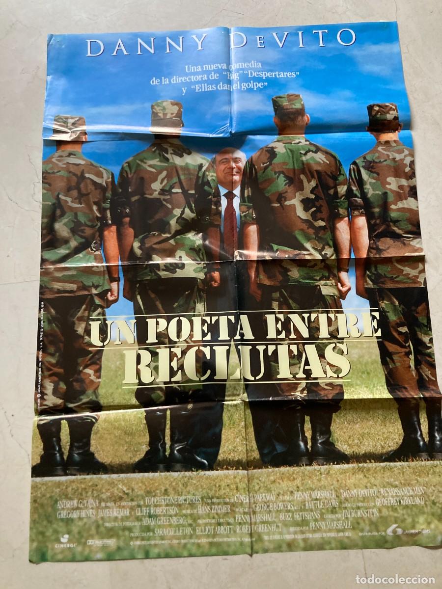 Cine: Cartel cine original UN POETA ENTRE RECLUTAS (1994) 70x100 / Danny DeVito