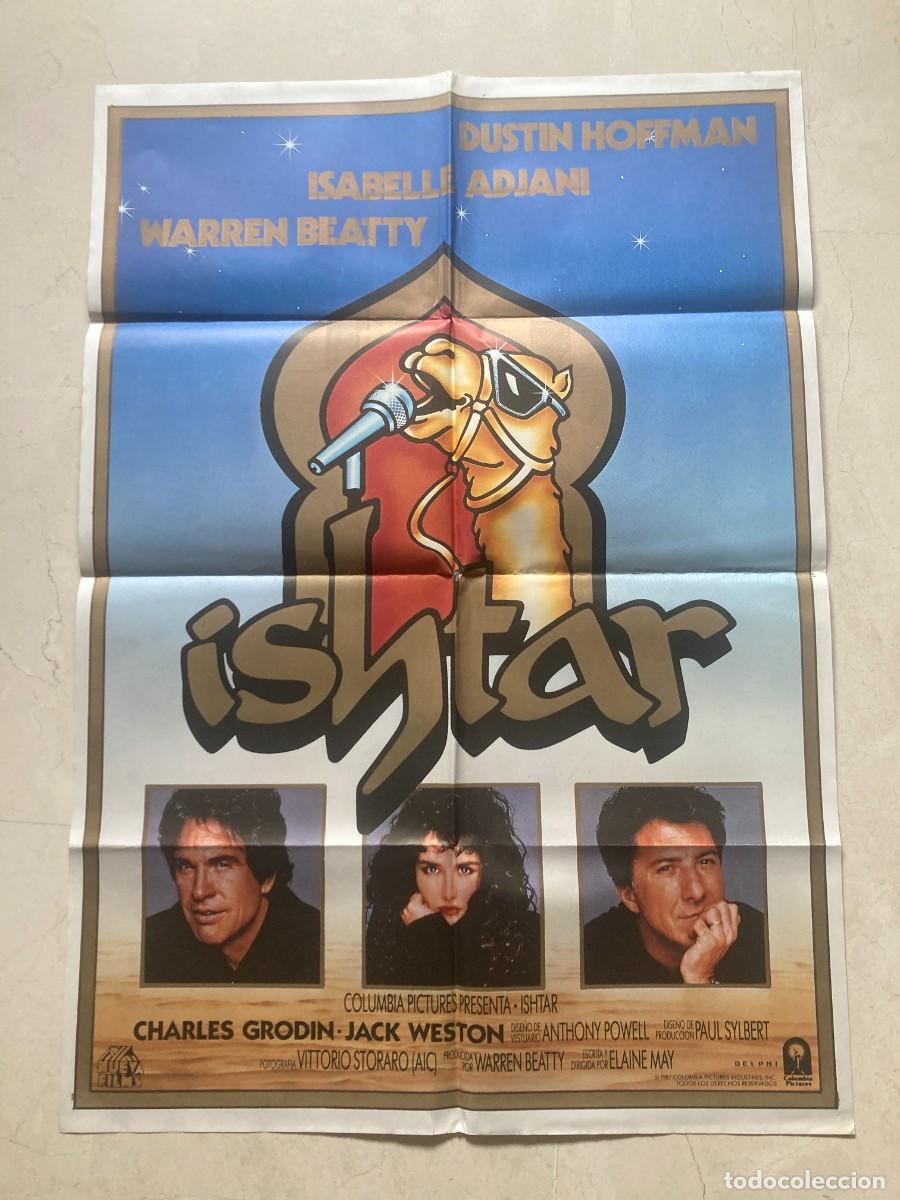 Cine: Cartel cine original ISHTAR (1987) 70x100 / Warren Beatty - Dustin Hoffman - Isabelle Adjani