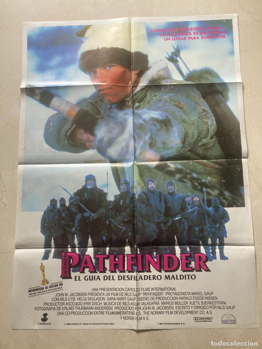 Cine: Cartel cine original PATHFINDER (1987) 70x100 / Nils Gaup - Mikkel Gaup