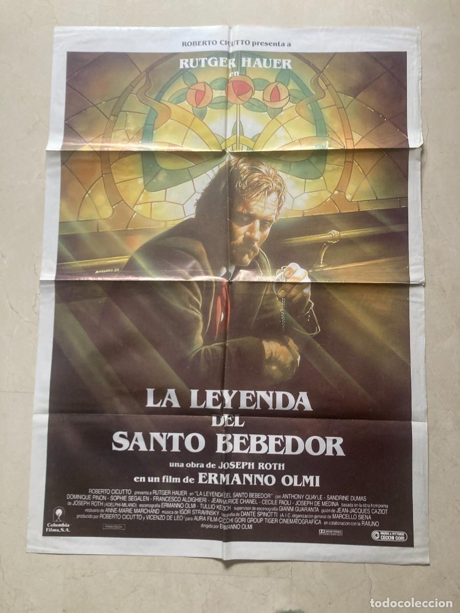 Cine: Cartel cine original LA LEYENDA DEL SANTO BEBEDOR (1988) 70x100 / Rutger Hauer