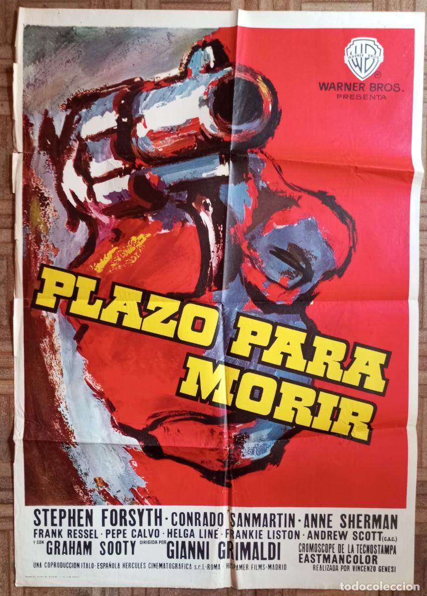 Cine: PLAZO PARA MORIR. POSTER ESTRENO. STEPHEN FORSYTH, CONRADO SANMART&Iacute;N