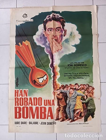 Cine: SMP 2174 HAN ROBADO UNA BOMBA ION POPESCU-GOPO CINE RUMANO YA&Ntilde;EZ POSTER ORIGINAL 70X100 ESTRENO
