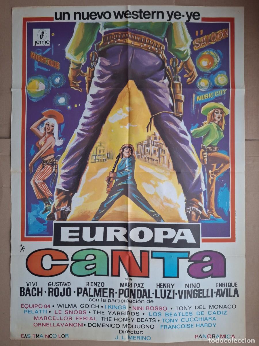 Cine: CARTEL CINE PELICULA EUROPA CANTA MARI PAZ PONDAL VIVI BACH GUSTAVO ROJO A 231
