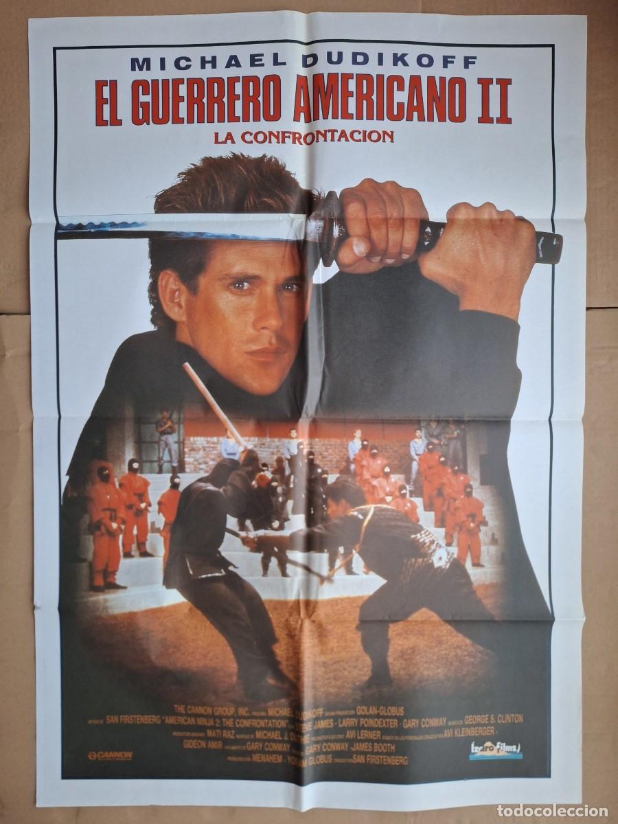 Cine: CARTEL CINE PELICULA EL GUERRERO AMERICANO II LA CONFRONTACION MICHAEL DUDIKOFF A 232