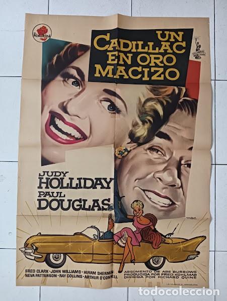 Cine: SMP 2180 UN CADILLAC EN ORO MACIZO JUDY HOLLIDAY PAUL DOUGLAS MAC POSTER ORIGINAL 70X100 ESTRENO
