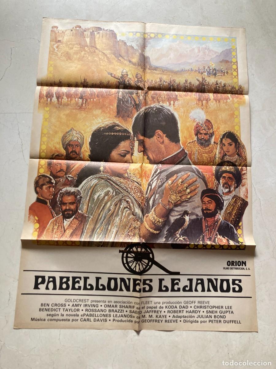 Cine: Cartel cine original PABELLONES LEJANOS (1983) 70x100 / Ben Cross - Amy Irving - Christopher Lee