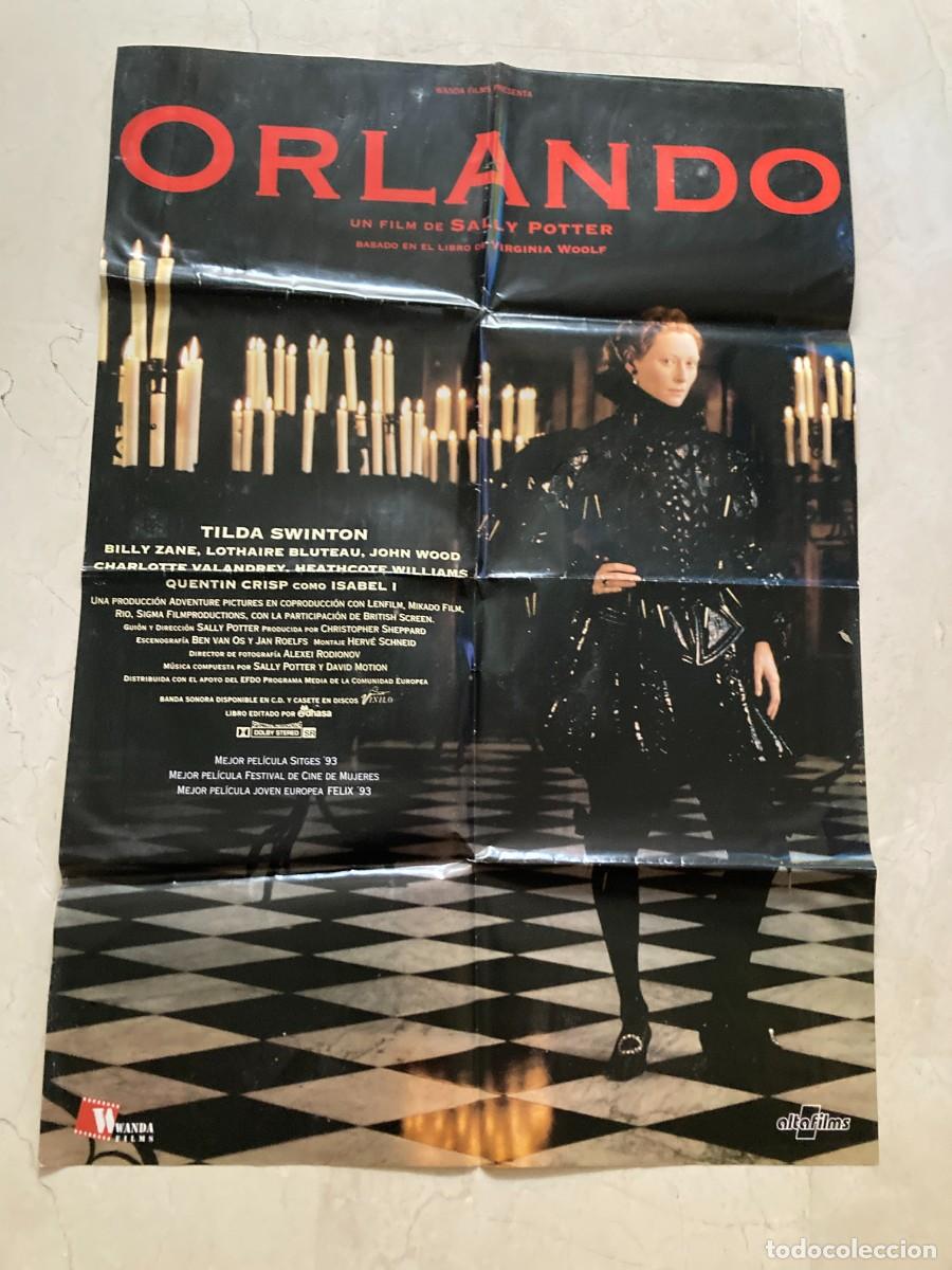 Cine: Cartel cine original ORLANDO (1992) 70x100 / Sally Potter - Tilda Swinton - Billy Zane