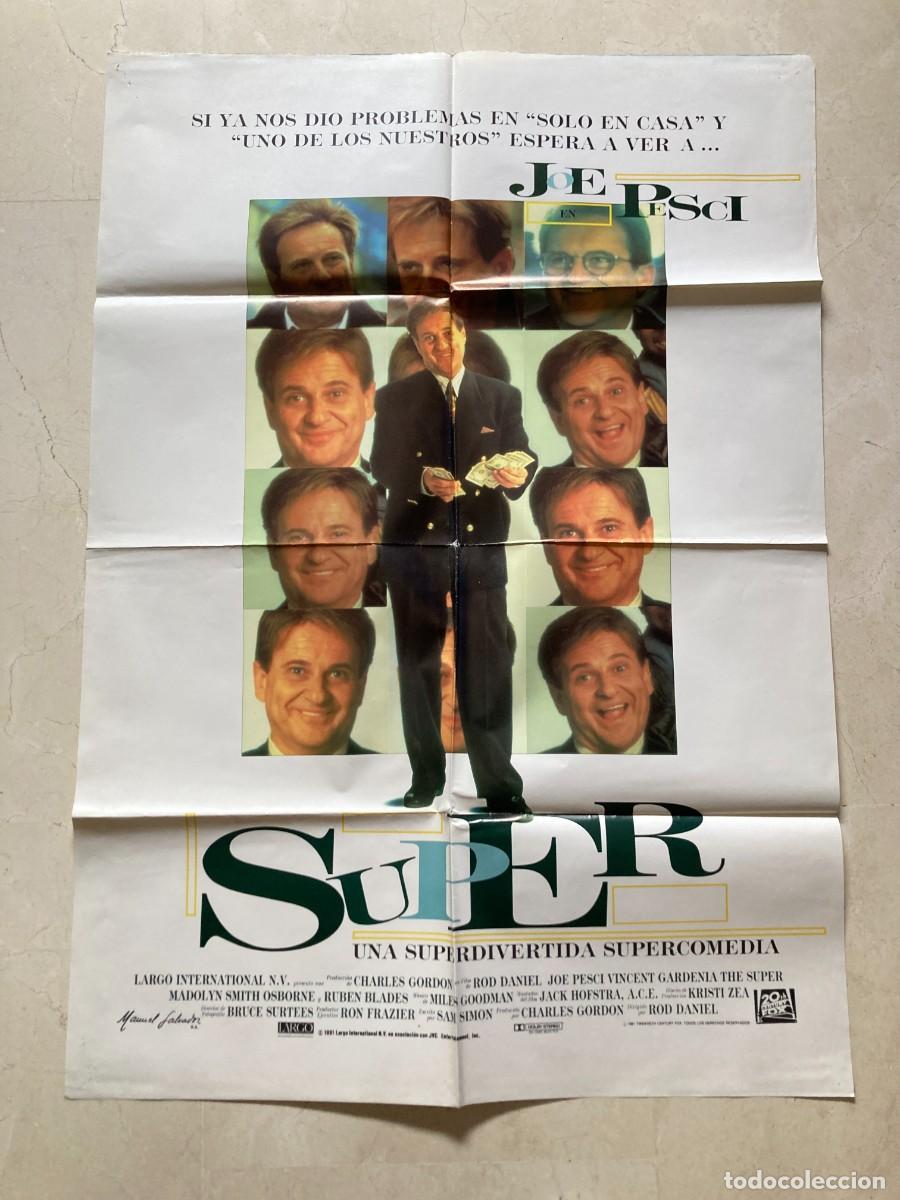 Cine: Cartel cine original EL SUPER (1991) 70x100 / Joe Pesci - Rub&eacute;n Blades