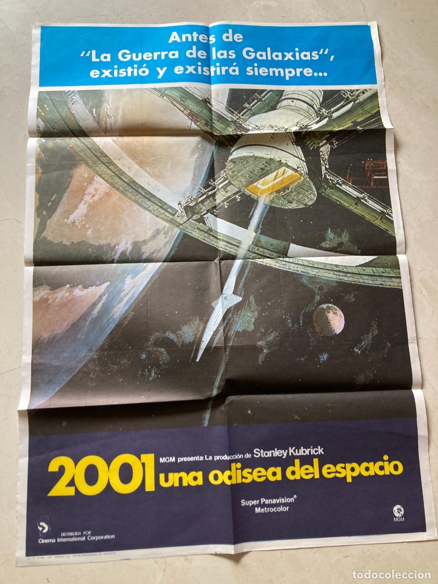 Cine: Cartel cine original 2001 UNA ODISEA DEL ESPACIO (1968) 70x100 / Stanley Kubrick