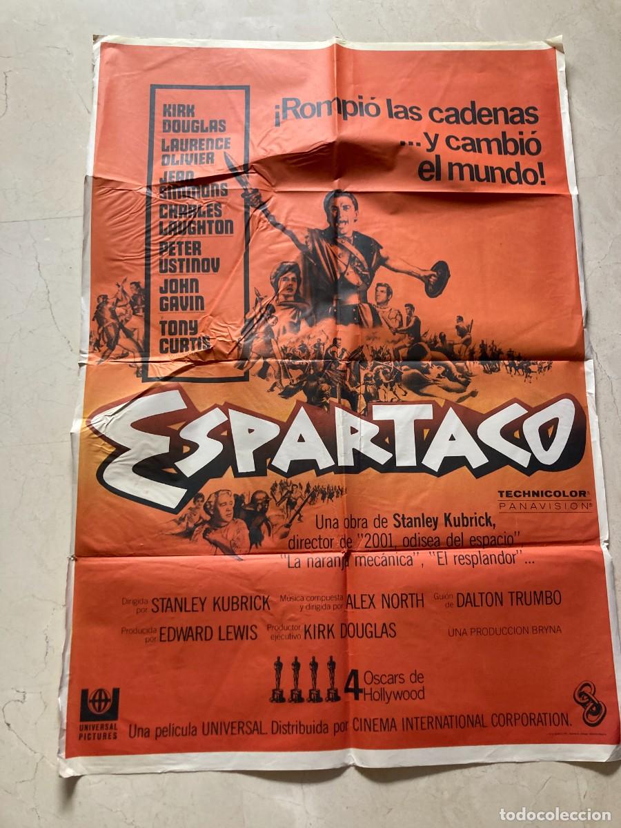 Cine: Cartel cine original ESPARTACO (1960) 70x100 / Stanley Kubrick - Kirk Douglas