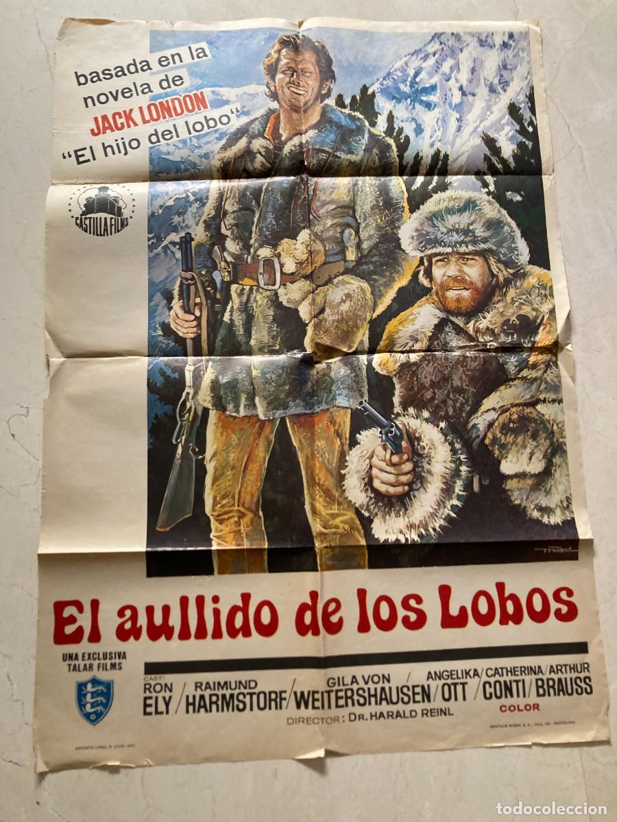 Cine: Cartel cine original EL AULLIDO DE LOS LOBOS (1972) 70x100 / Ron Ely - Raimund Harmstorf / MAC