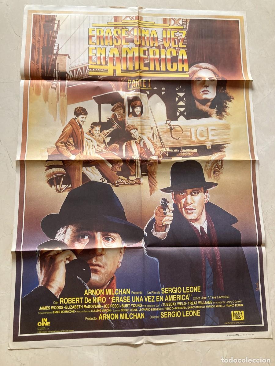 Cine: Cartel cine original ERASE UNA VEZ AMERICA PARTE I (1984) 70x100 / Sergio Leone - Robert De Niro