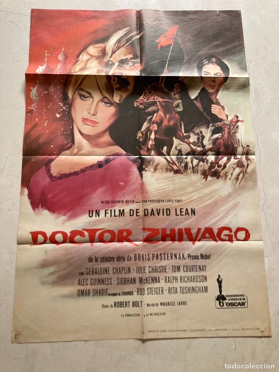 Cine: Cartel cine original DOCTOR ZHIVAGO (1965) 70x100 / David Lean - Julie Christie - Omar Sharif