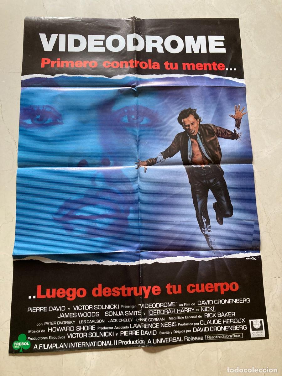 Cine: Cartel cine original VIDEODROME (1983) 70x100 / David Cronenberg - James Woods - Deborah Harry