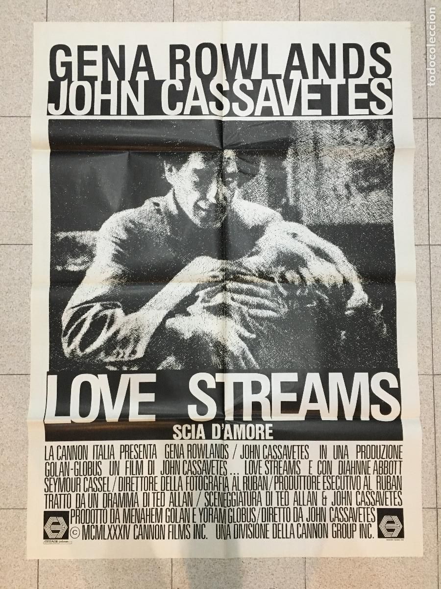 Cinema: ICJ 120 LOVE STREAMS JOHN CASSAVETTES GENA ROWLANDS POSTER ORIGINAL 100X140 ITALIANO