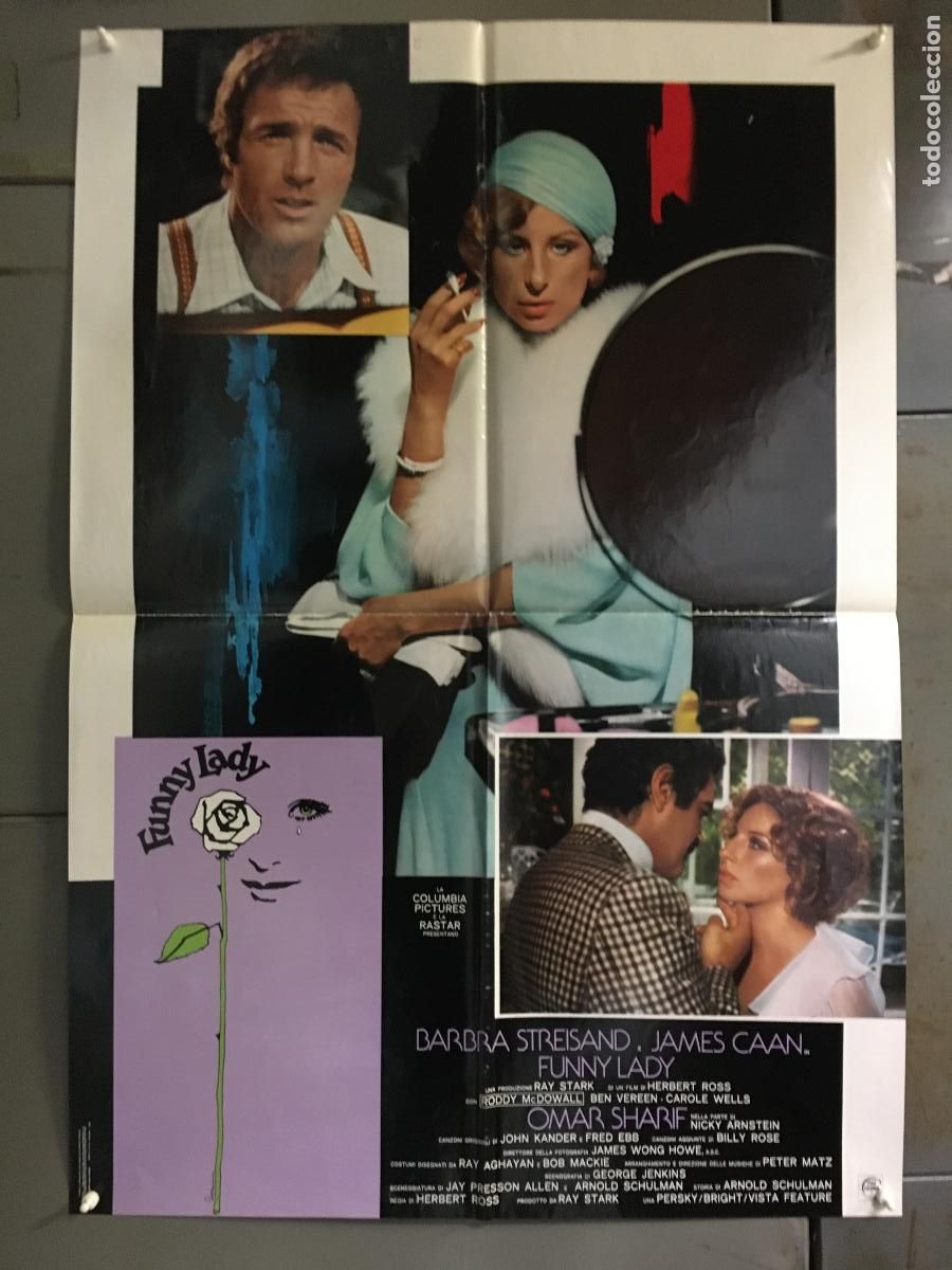 Cine: ICJ 148 FUNNY LADY BARBRA STREISAND POSTER ORIGINAL ITALIANO 68X94 B