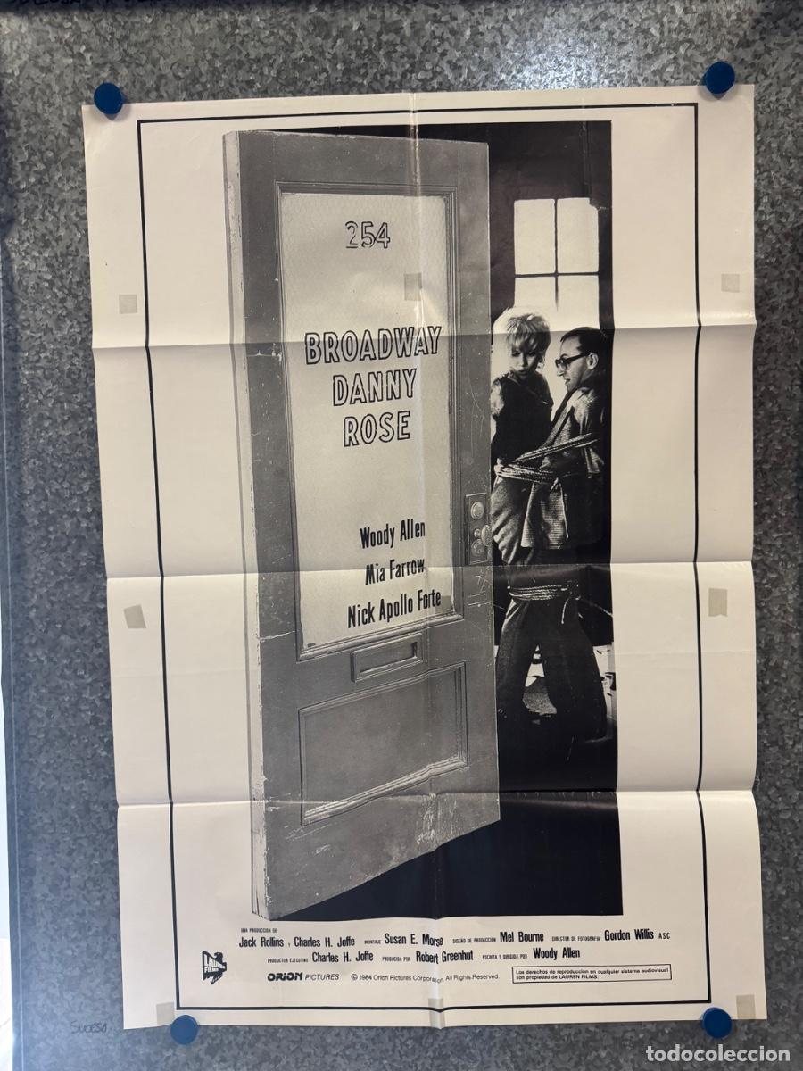 Cine: Broadway Danny Rose , Mia Farrow, Woody Allen, A&ntilde;o 1984, POSTER ORIGINAL