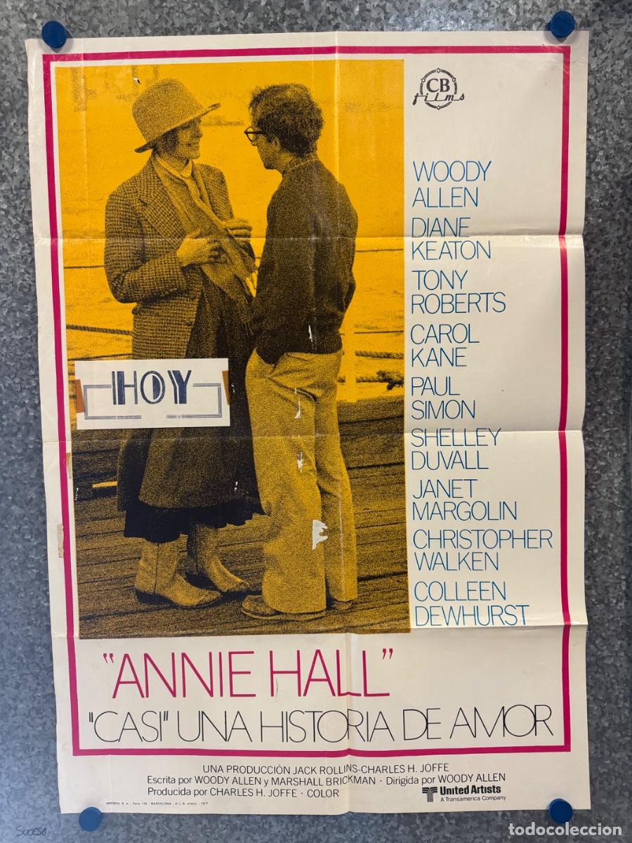 Cine: Annie Hall Casi una historia de amor , Diane Keaton, Woody Allen, A&ntilde;o 1977, POSTER ORIGINAL