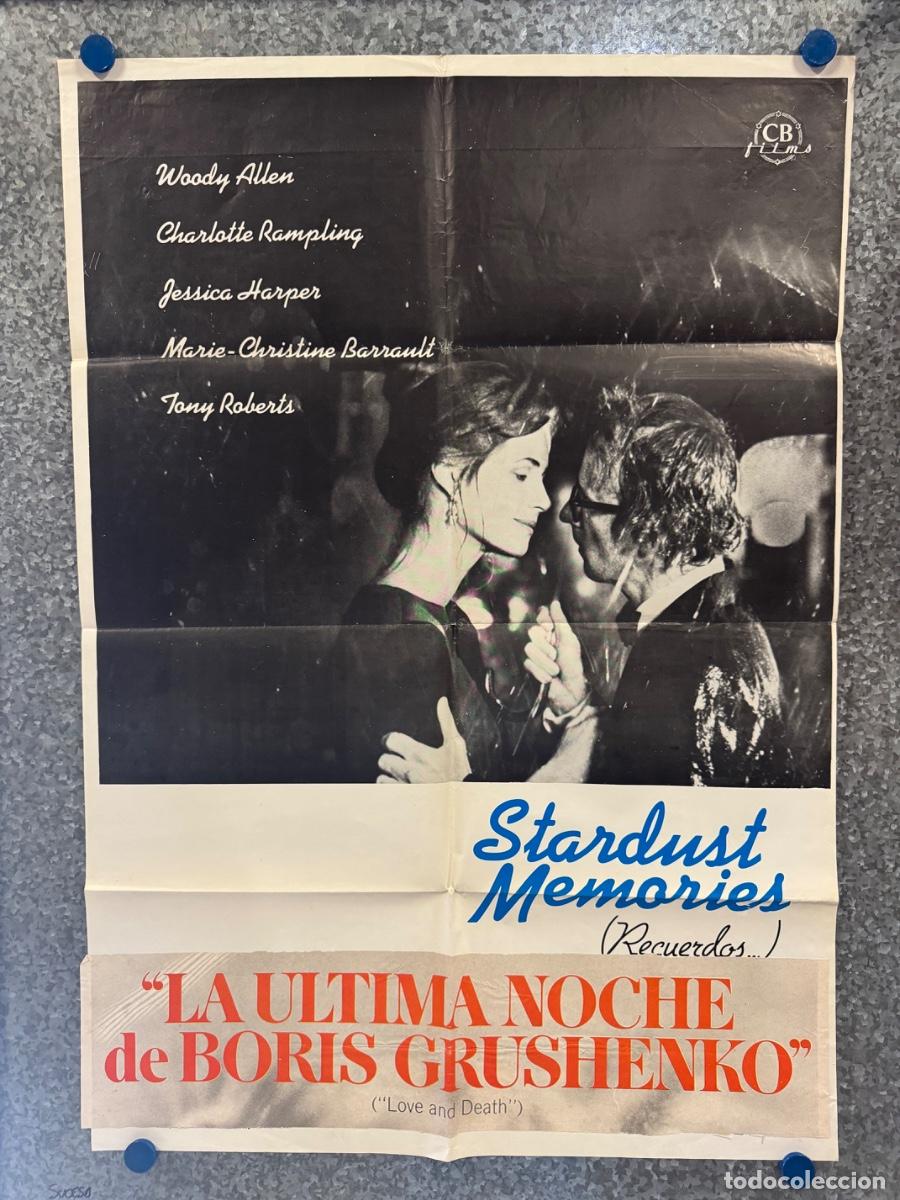Cine: Stardust memories, Jessica Harper, Woody Allen, A&ntilde;o 1980, POSTER ORIGINAL