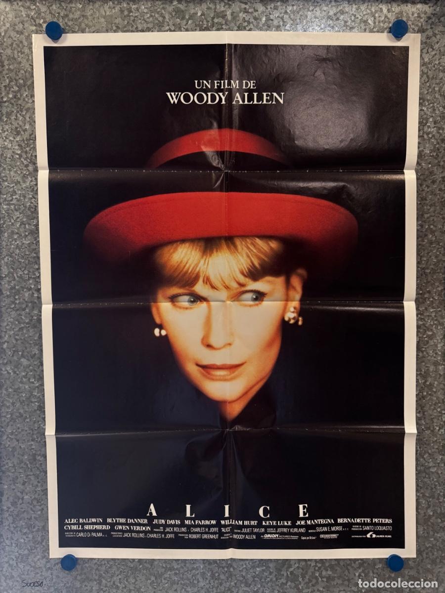 Cine: ALICE, Alec Baldwin, Woody Allen, A&ntilde;o 1990, POSTER ORIGINAL
