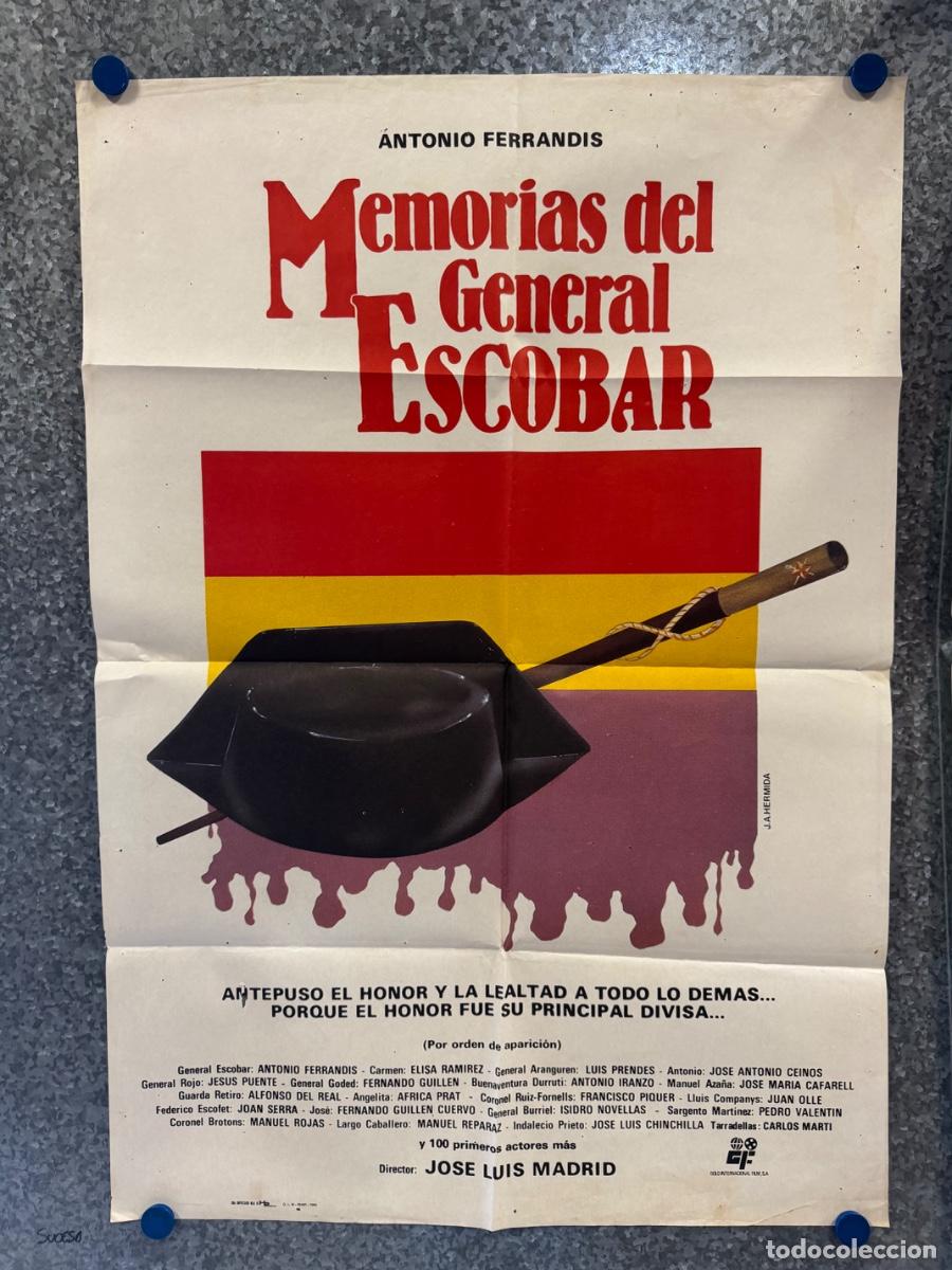 Cine: Memorias del general Escobar, Elisa Ramirez, Antonio Ferrandis, A&ntilde;o 1984, POSTER ORIGINAL
