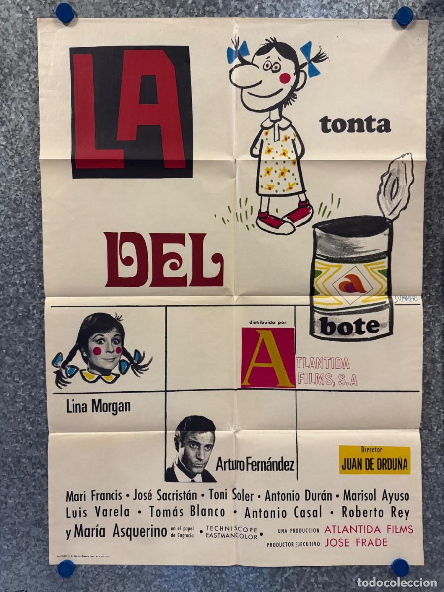 Cine: La tonta del bote, Arturo Fernandez, Lina Morgan, A&ntilde;o 1970, POSTER ORIGINAL