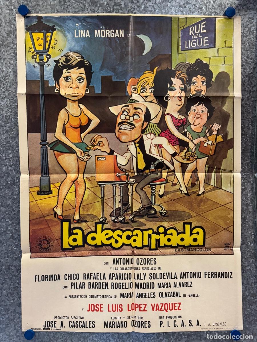 Cine: La descarriada, Antonio Ozores, Lina Morgan, A&ntilde;o 1972, POSTER ORIGINAL