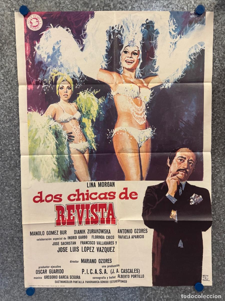 Cine: Dos chicas de revista, Manolo Gomez, Lina Morgan, A&ntilde;o 1972, POSTER ORIGINAL