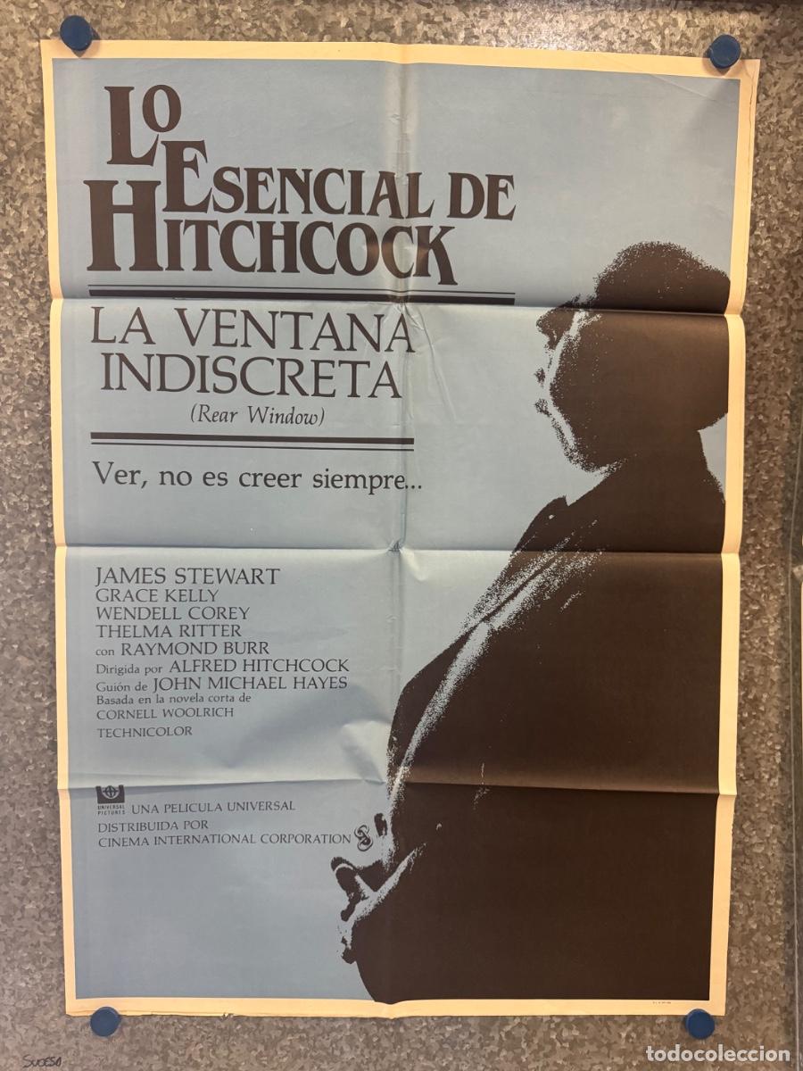 Cine: Lo esencial de Hitchcock, James Stewart, Grace Kelly, POSTER ORIGINAL