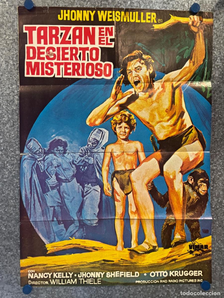 Cine: Tarzan en el desierto misterioso, Jhonny Weismuller, Nancy Kelly, A&ntilde;o 1971, POSTER ORIGINAL