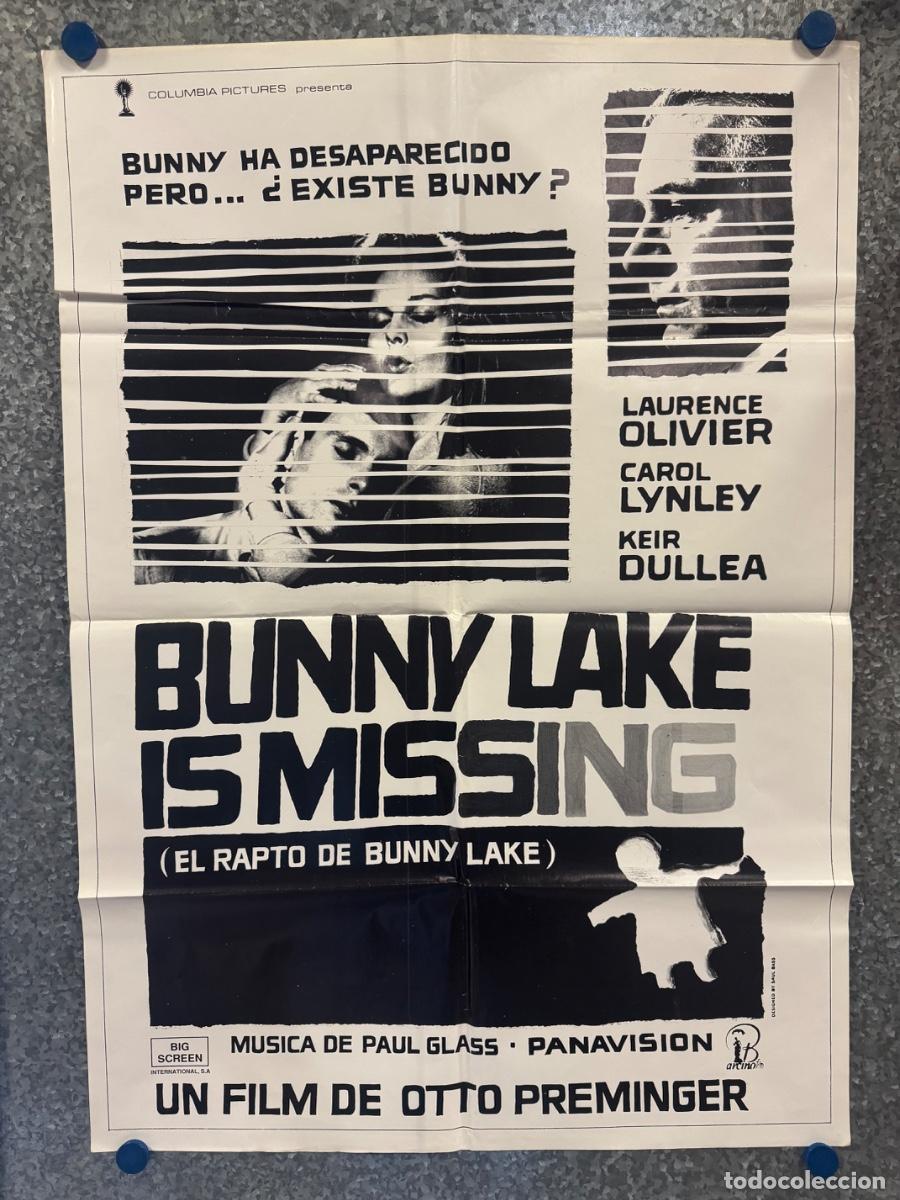 Cine: BUNNY LAKE IS MISSING, Laurence Oliver, Carol Lynley, POSTER ORIGINAL