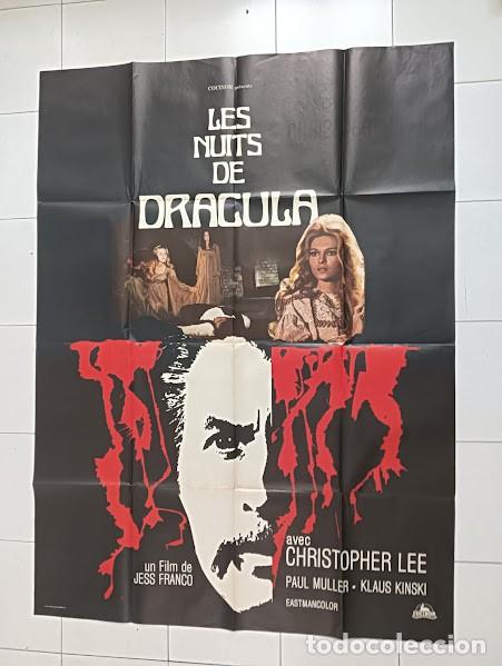 Cine: EPX 0364 EL CONDE DRACULA JESUS FRANCO CRISTOPHER LEE KLAUS KINSKI POSTER ORIGINAL FRANCES 120X160