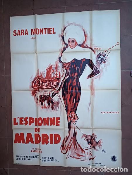 Cinema: EPX 0368 LA REINA DEL CHANTECLER SARA MONTIEL MADRID POSTER ORIGINAL FRANCES 120X160