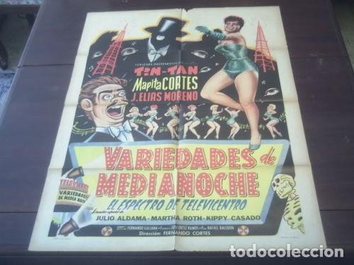 Cinema: Poster Original Mexicano Variedades De Medianoche El Espectro De Televicentro Germ&aacute;n Vald&eacute;z Tin tan