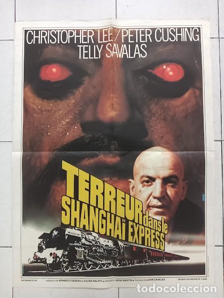 Cine: EPX 0377 PANICO EN EL TRANSIBERIANO PETER CUSHING CHRISTOPHER LEE POSTER ORIGINAL 60X80 FRANCES