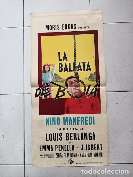 Cinema: EPX 0379 EL VERDUGO LUIS GARCIA BERLANGA POSTER ORIGINAL 33X70 ITALIANO