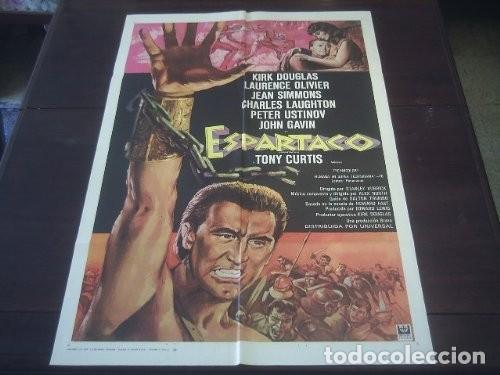 Cinema: Poster Original Americano Para Latinoamerica 1968 Reestreno Espartaco Spartacus Kirk Douglas Kubrick