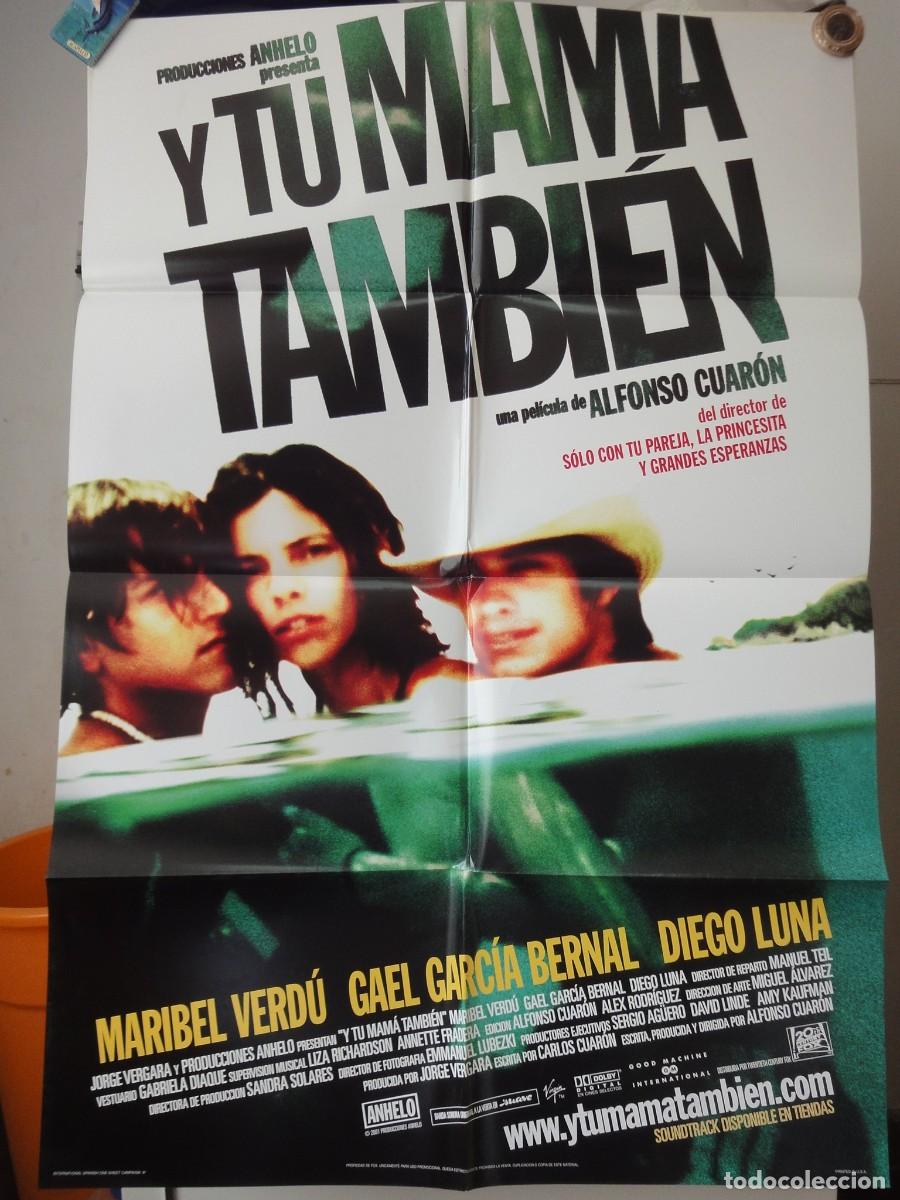 Cinema: Poster Orignal Y Tu Mama Tambien Maribel Verdu Diego Luna Gael Garc&iacute;a Alfonso Cuaron 2001 Doble Lado