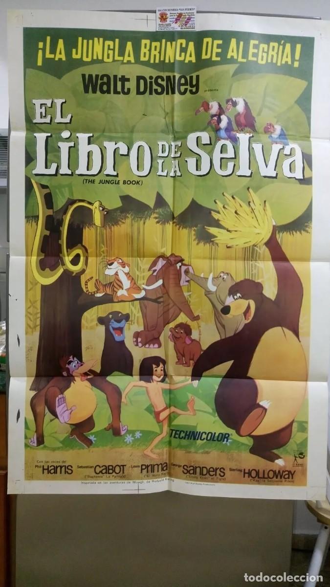 Cine: Poster Original Mexicano El Libro De La Selva The Jungle Book 1967 Walt Disney